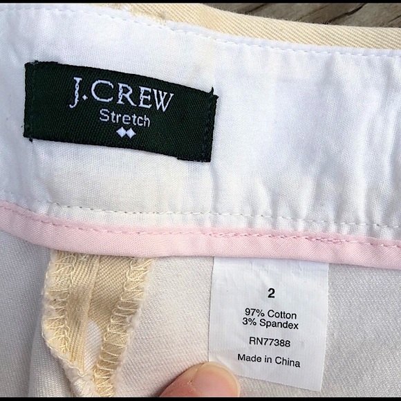 🆕🔥J-CREW CHINO STRETCH SUPER CUTE SHORTS KAKE&WHITE DOTS REALLY SOFT&PREPPY!! - Picture 7 of 8